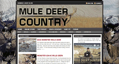 Desktop Screenshot of muledeercountry.com