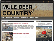 Tablet Screenshot of muledeercountry.com
